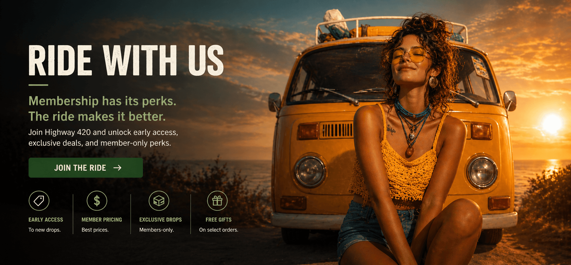 Ride with Us — join the Highway 420 community